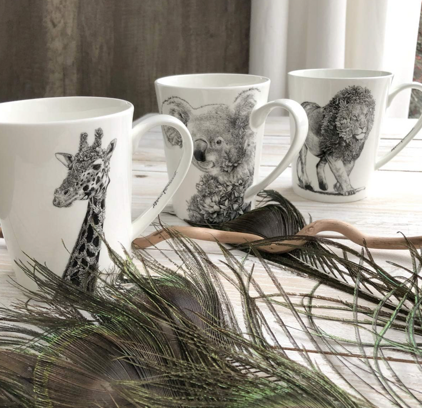 Maxwell & Williams Marini Ferlazzo Wildlife Mug, African Lion
