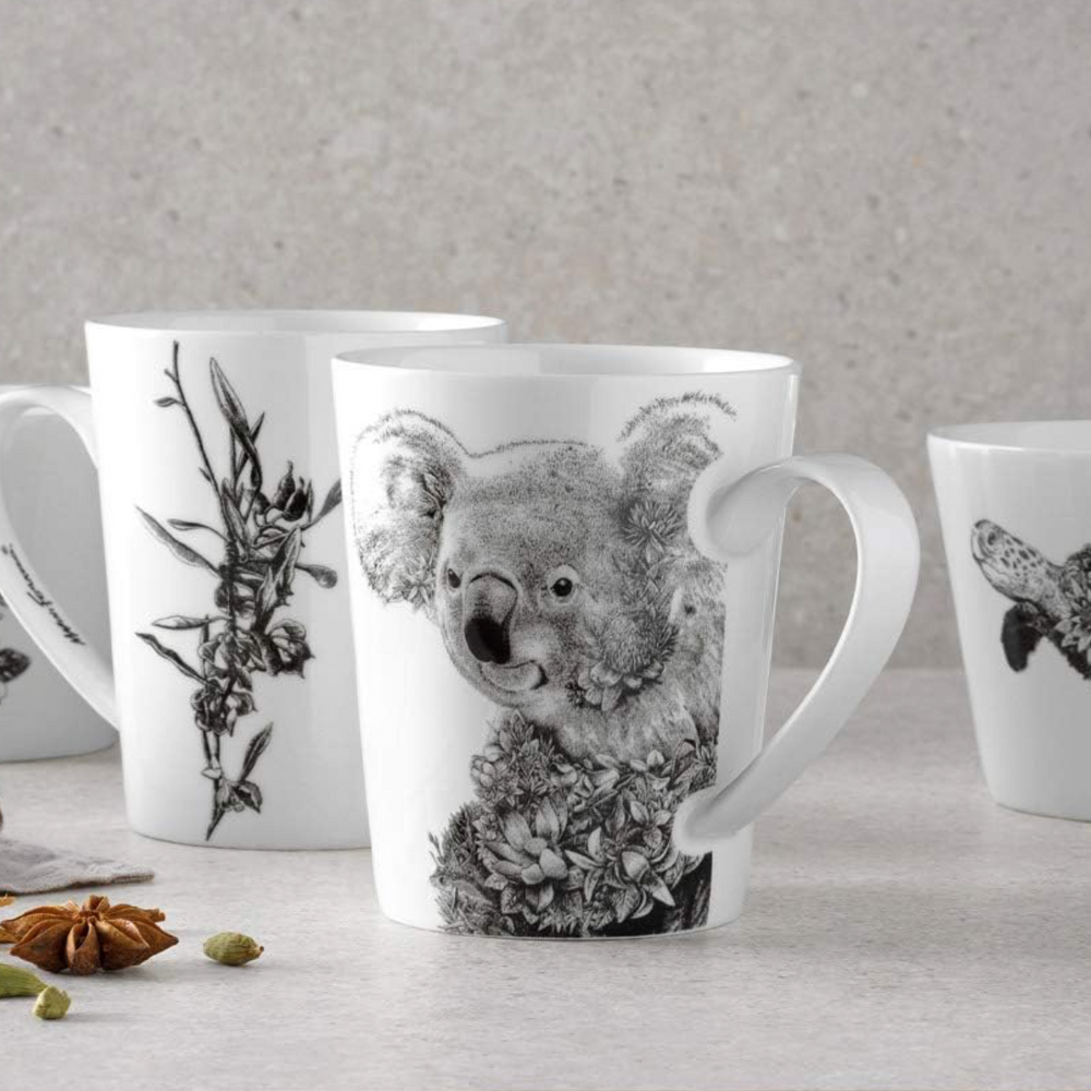 Maxwell & Williams Marini Ferlazzo Wildlife Mug, Green Sea Turtle