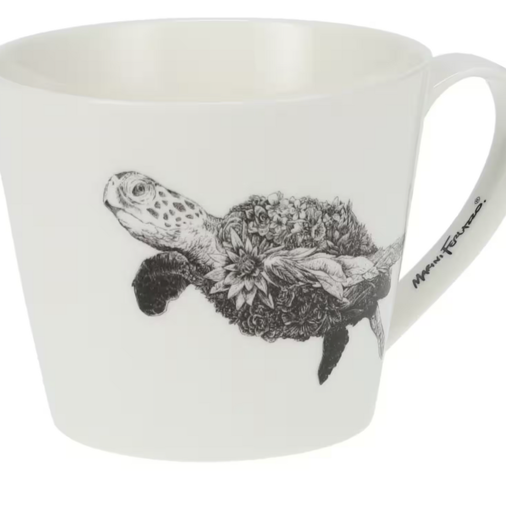 Maxwell & Williams Marini Ferlazzo Wildlife Mug, Green Sea Turtle