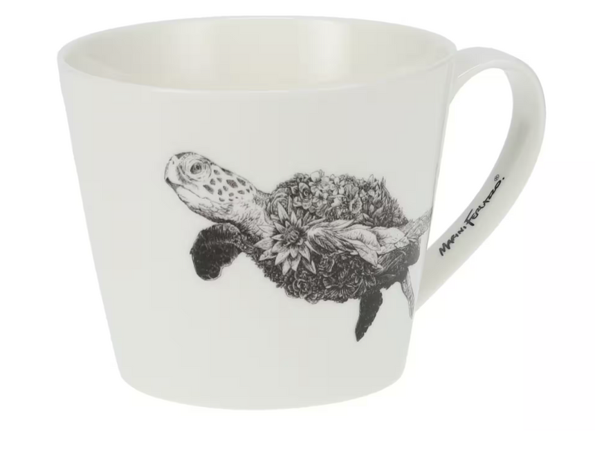 Maxwell & Williams Marini Ferlazzo Wildlife Mug, Green Sea Turtle