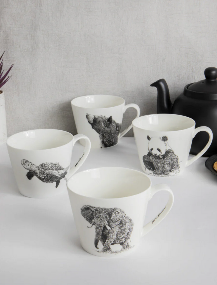 Maxwell & Williams Marini Ferlazzo Wildlife Mug, Green Sea Turtle