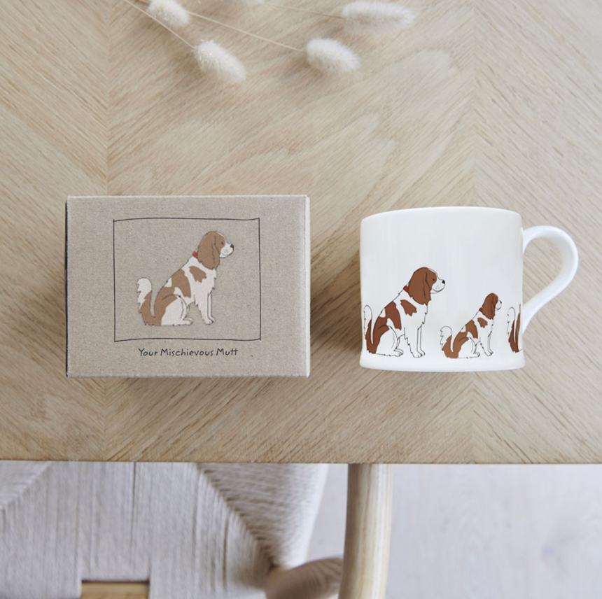 Sweet William Ceramic Mug, King Charles Spaniel