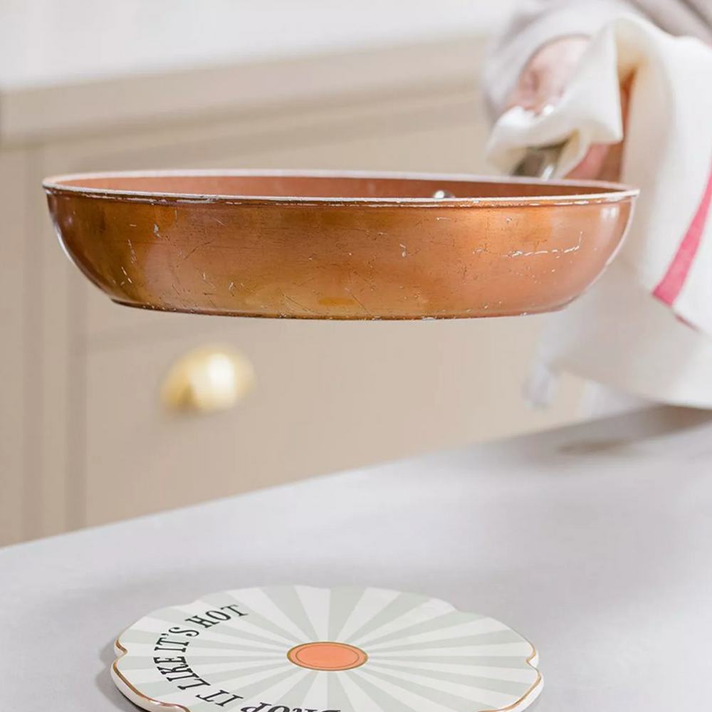 Yvonne Ellen Ceramic Trivet, Drop It Like It Hot