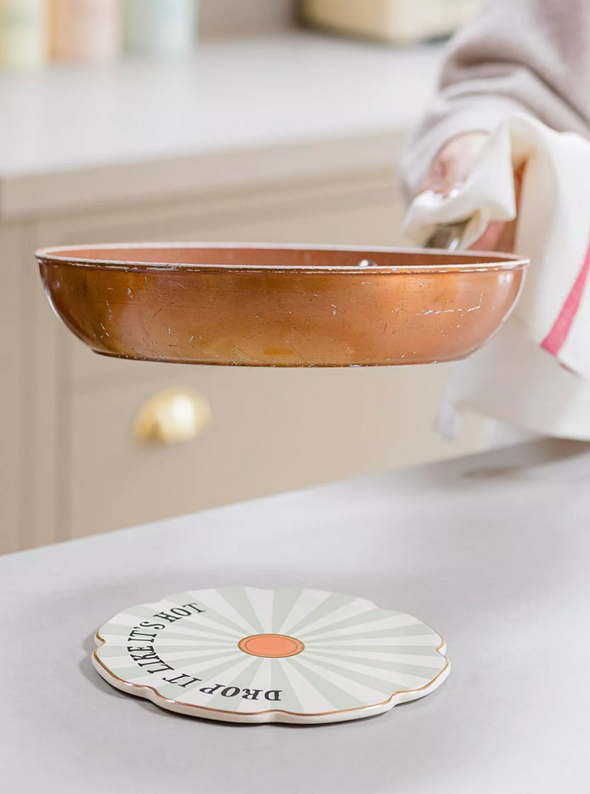 Yvonne Ellen Ceramic Trivet, Drop It Like It Hot