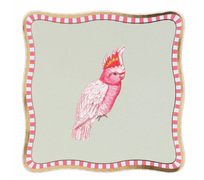 Yvonne Ellen Rectangular Birds Coasters, ( Set Of 4 )