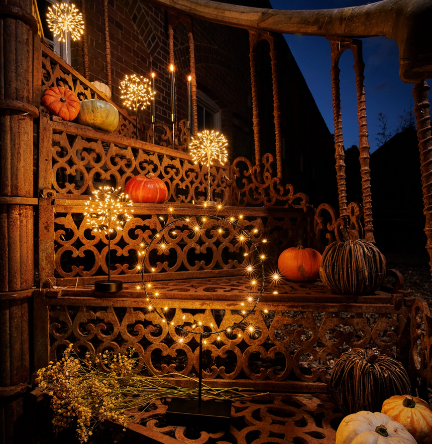 Dandelion Mini Table LED Fairy Light, Black