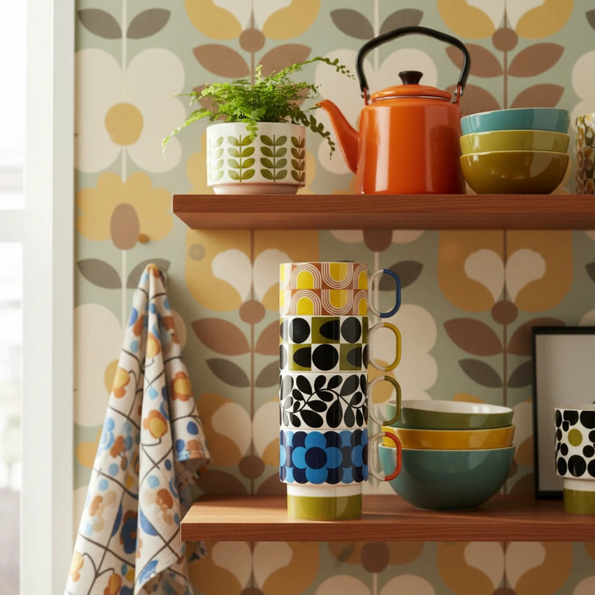 Orla Kiely Retro Stripe Stacking Mug