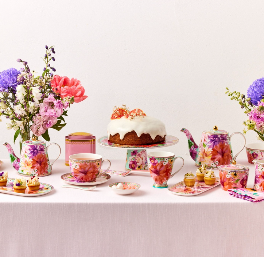 Maxwell & Williams Teas & C’S Dahlia Daze Serving Platter, Sky