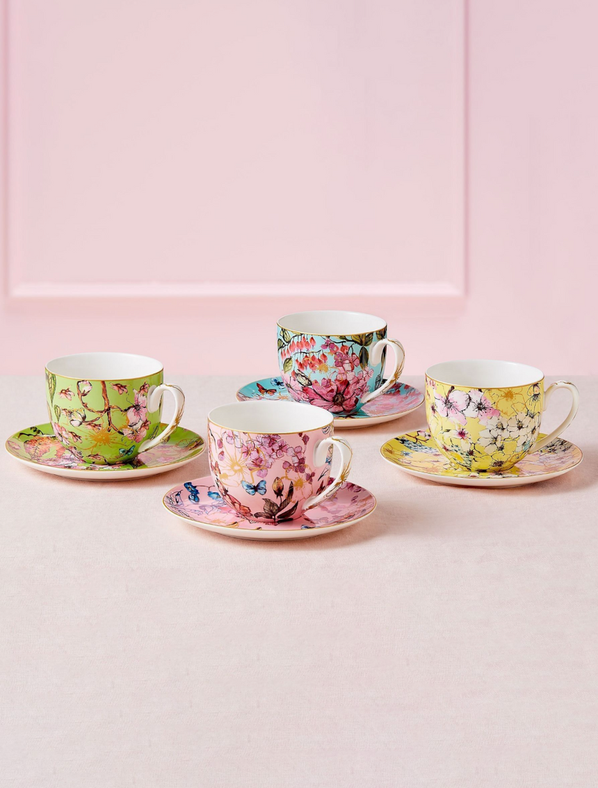 Maxwell & Williams Estelle Michaelides Enchantment Cup & Saucer (Set of 4)