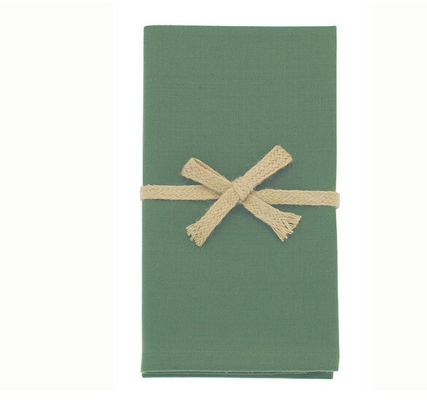 Walton & Co Cotton Napkins, Dill Green (Set Of 4)
