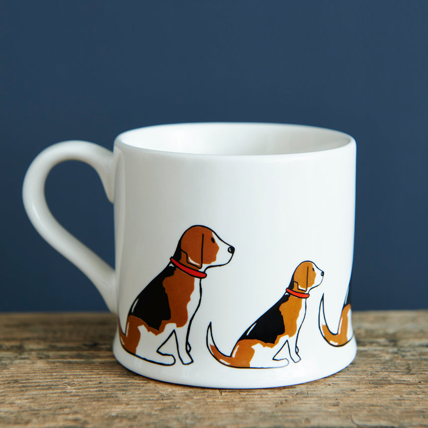 Sweet William Ceramic Mug, Beagle