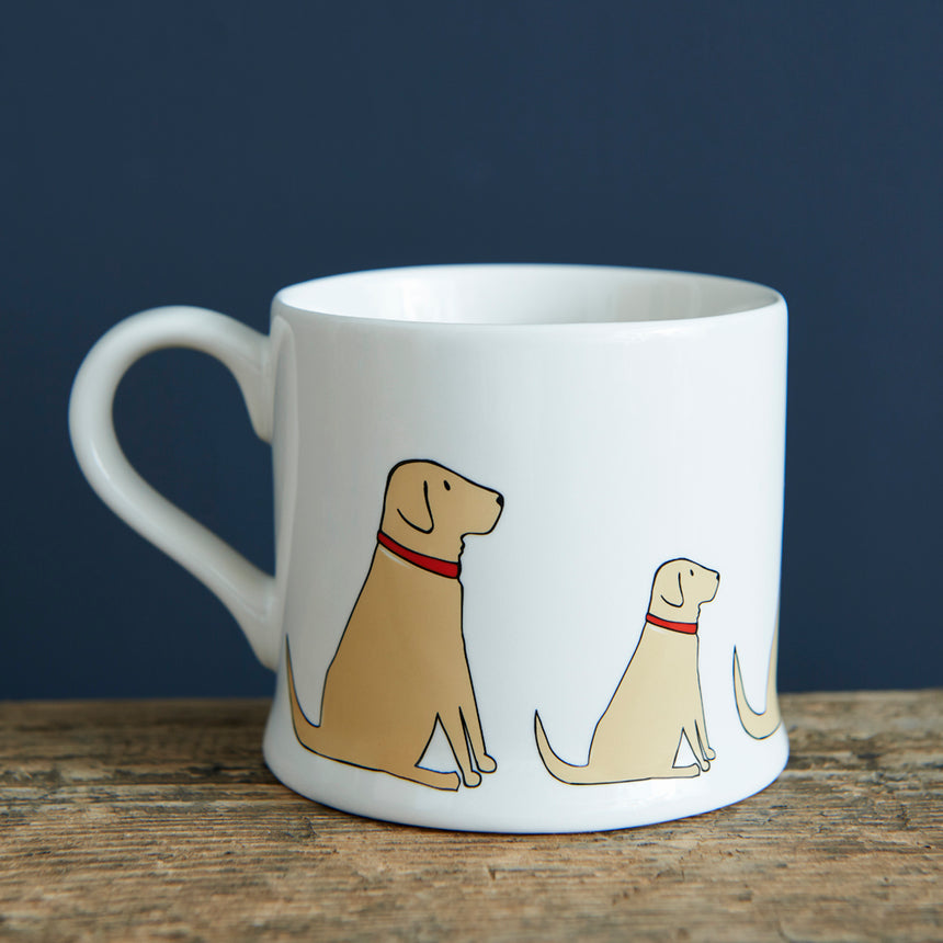 Sweet William Ceramic Mug, Yellow Labrador