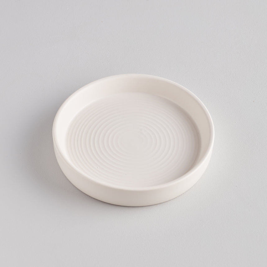 St Eval White Candle Plate