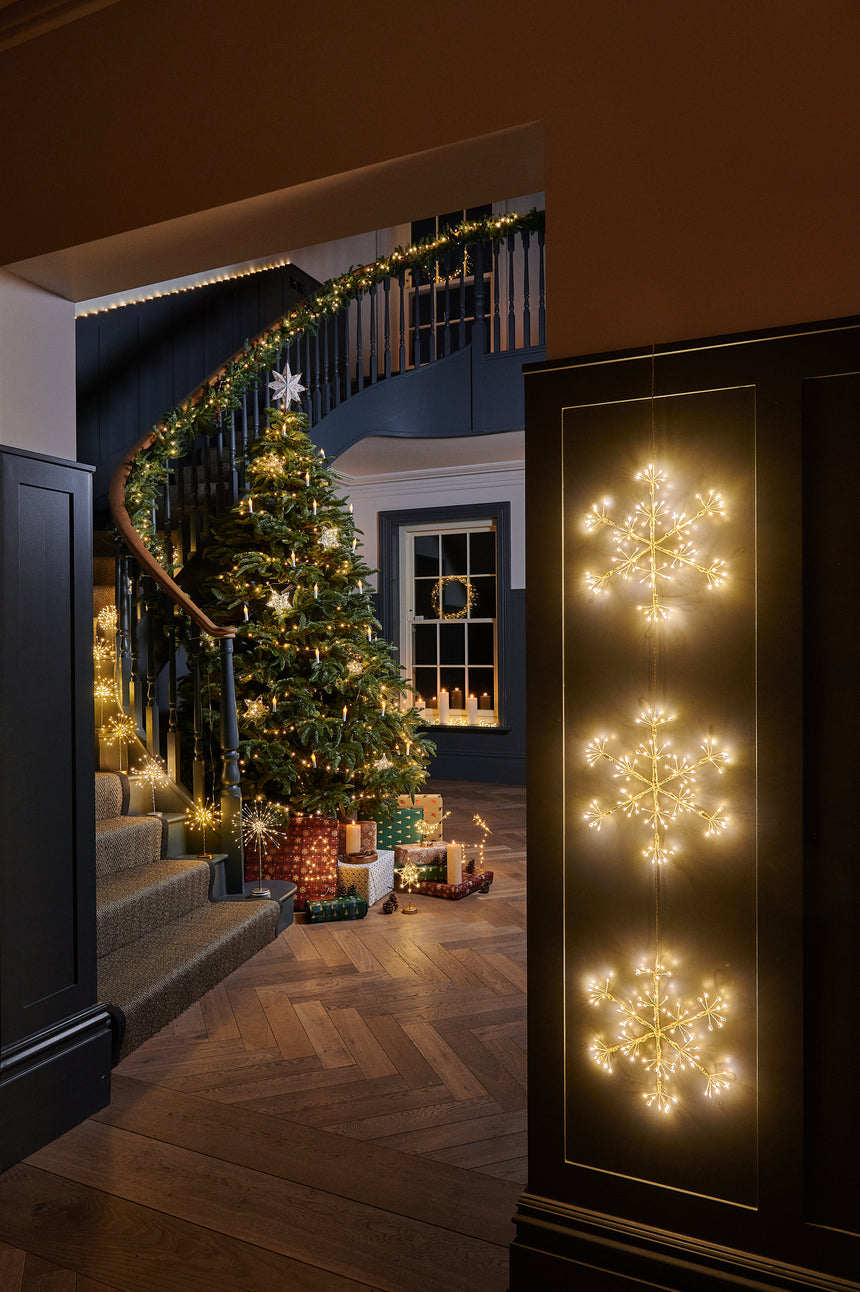 Hanging Snowflake Trio LED Light, ( Mains Powered )