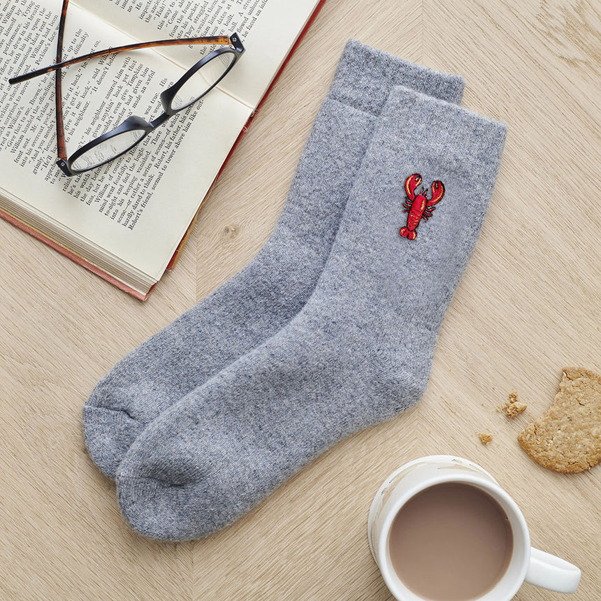 Sweet William Coastal Walking Wool Socks, Lobster