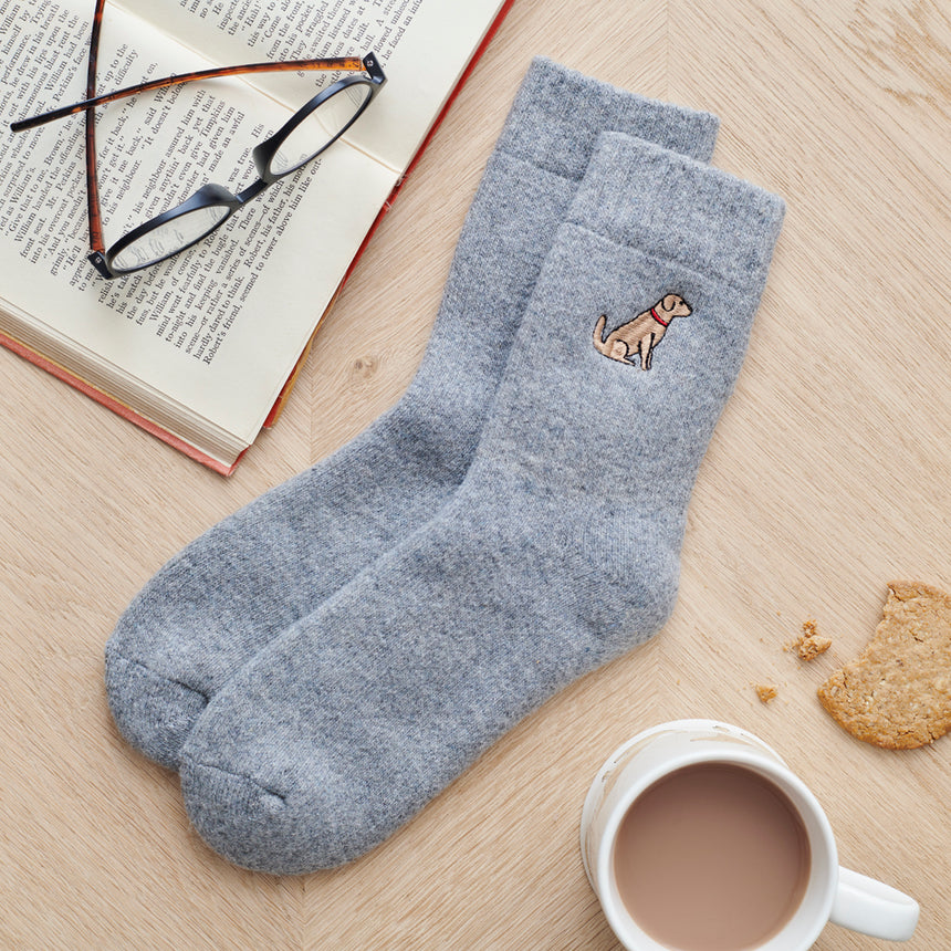 Sweet William Dog Walker Socks, Golden Retriever
