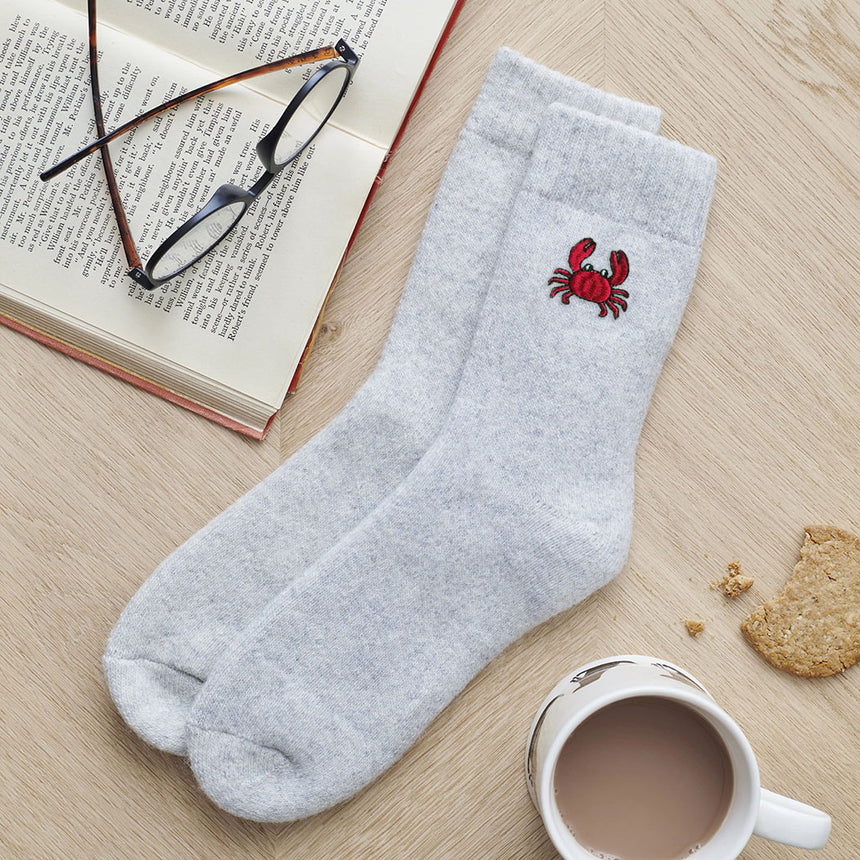Sweet William Coastal Walking Wool Socks, Crab