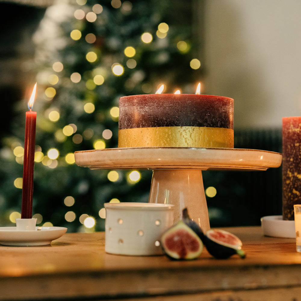 St Eval Mini Fragranced Dinner Candle, Figgy Pudding (Pack Of 6 )