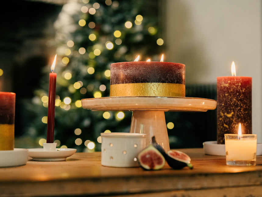 St Eval Mini Fragranced Dinner Candle, Figgy Pudding (Pack Of 6 )