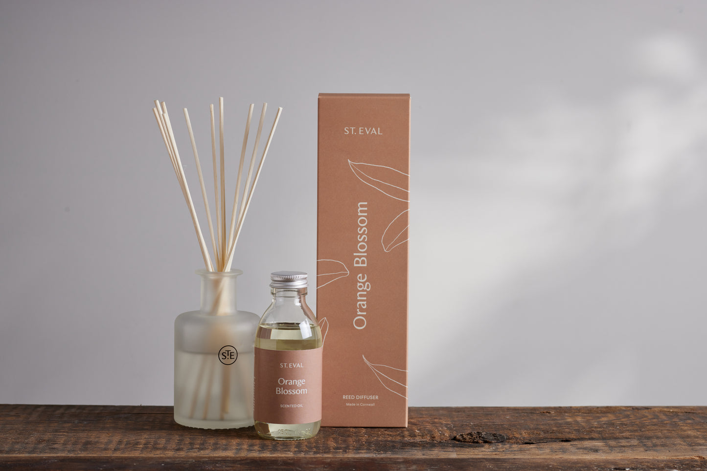 St Eval Lamorna Collection Reed Diffuser, Orange Blossom