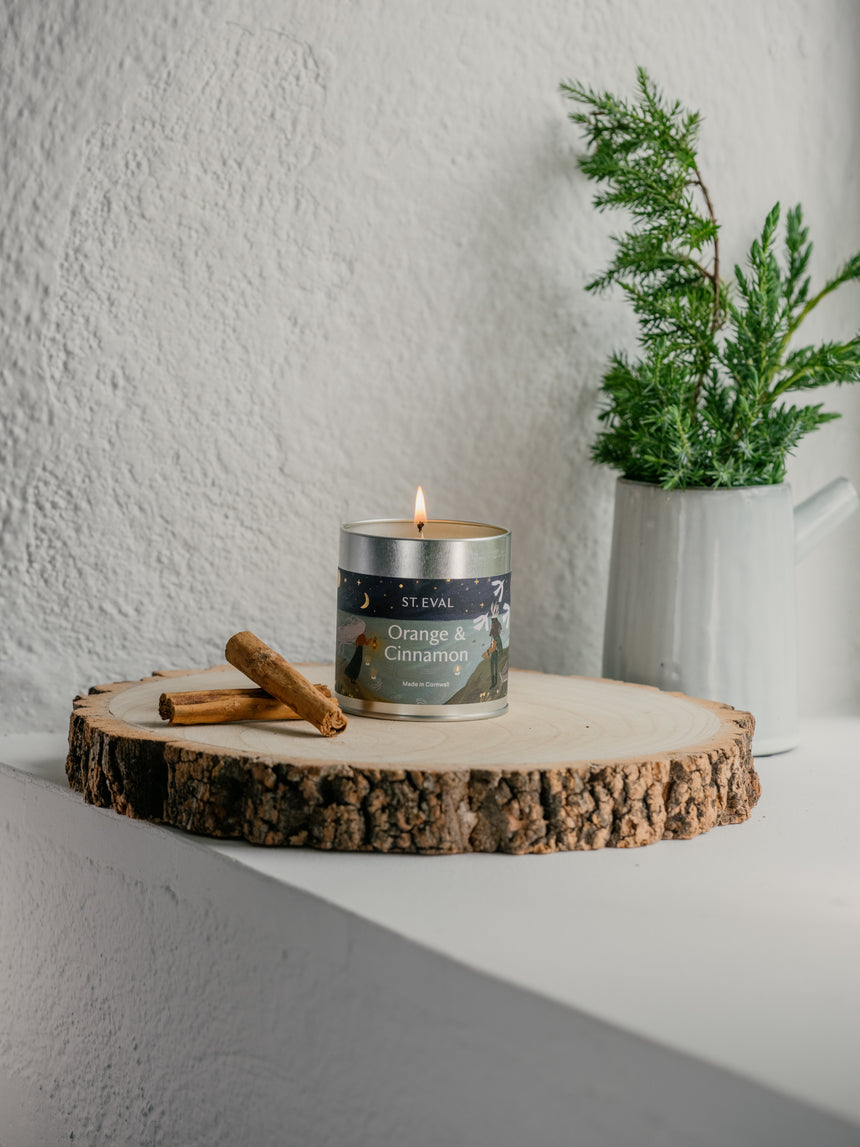 St Eval  Winter Edition Orange & Cinnamon Scented Tin Candle