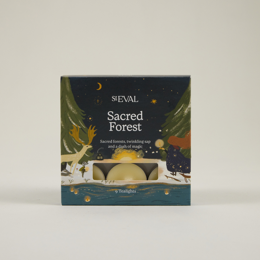 St Eval Winter Edition Sacred Forest Scented Tealights, (Set Of 9)