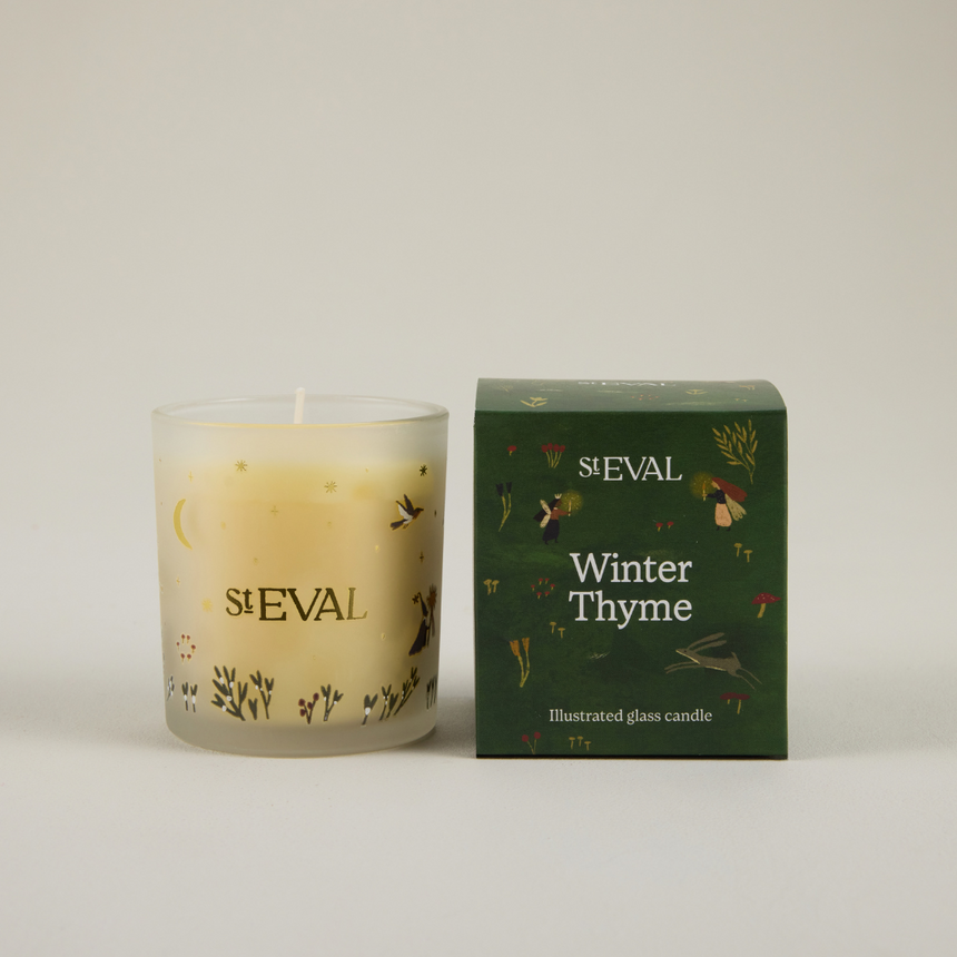 St Eval Winter Thyme Scented Candle ,Wonderland Glass