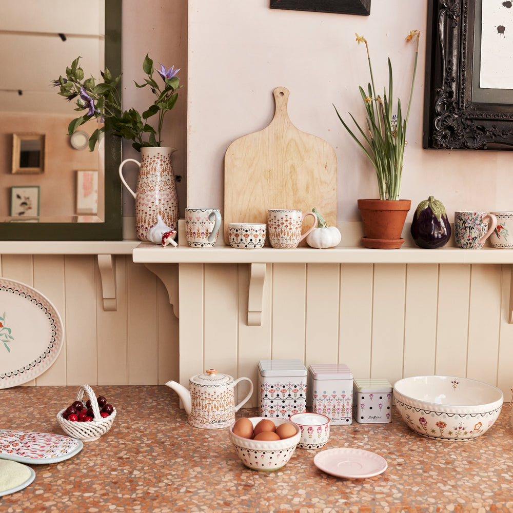 Cath Kidston Painted Table Breakfast Mug, Pink
