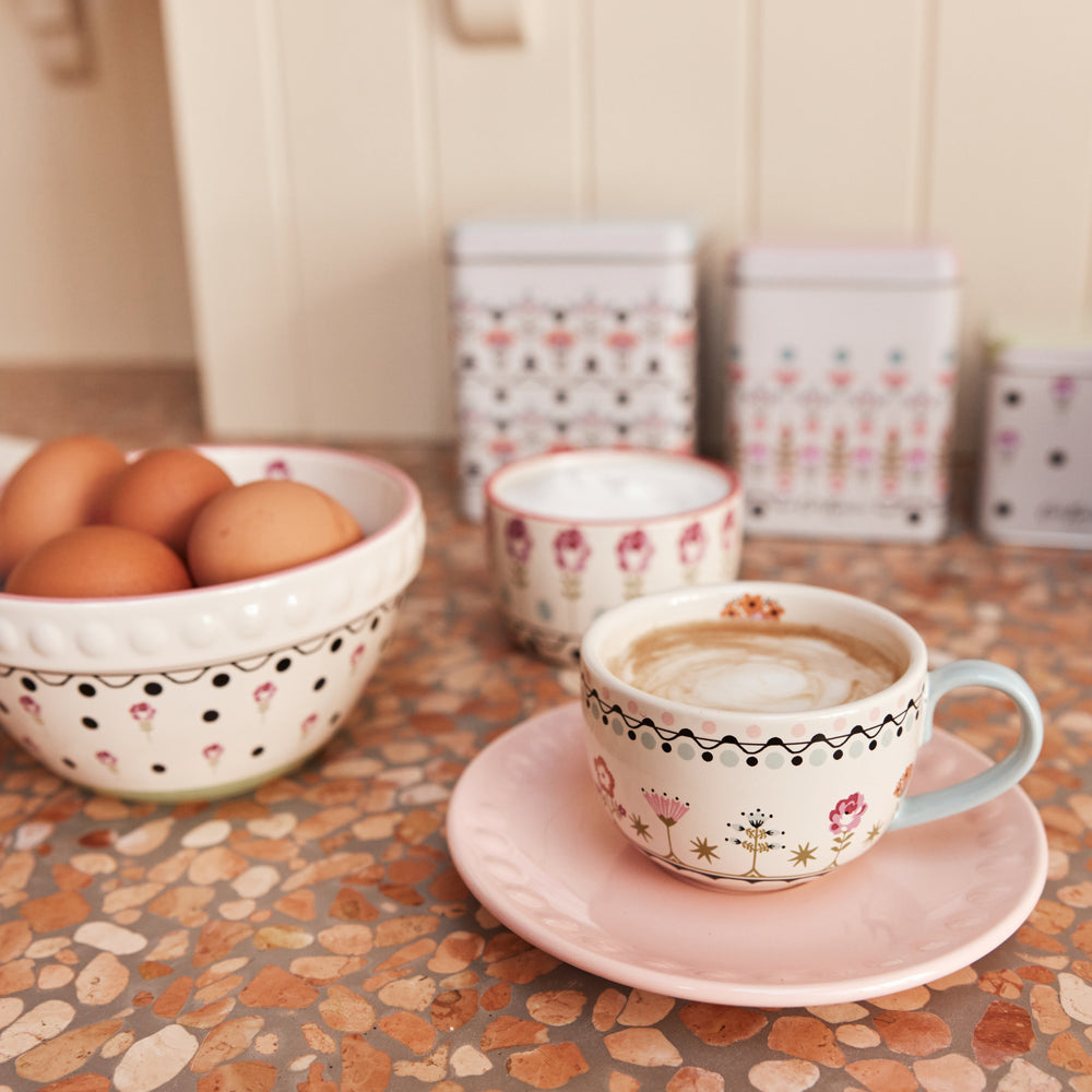 Cath Kidston Painted Table Ceramic Ramekins(Set Of 2)