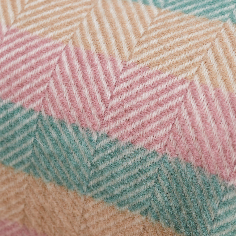 Tweedmill Pure New Wool Throw, Stripe Summer Breeze