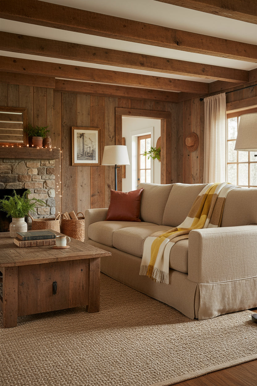 Checkered throw blanket with yellow, brown, and white squares on a white background
