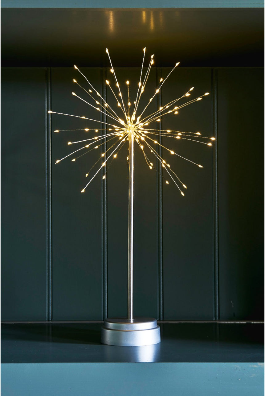 Table Starburst LED Fairy Light, Silver