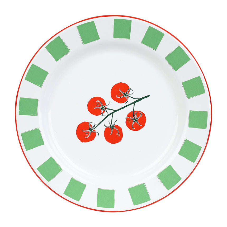 Talking Tables Bon Appetit Tomatoes Enamel Side Plate, (20CM)