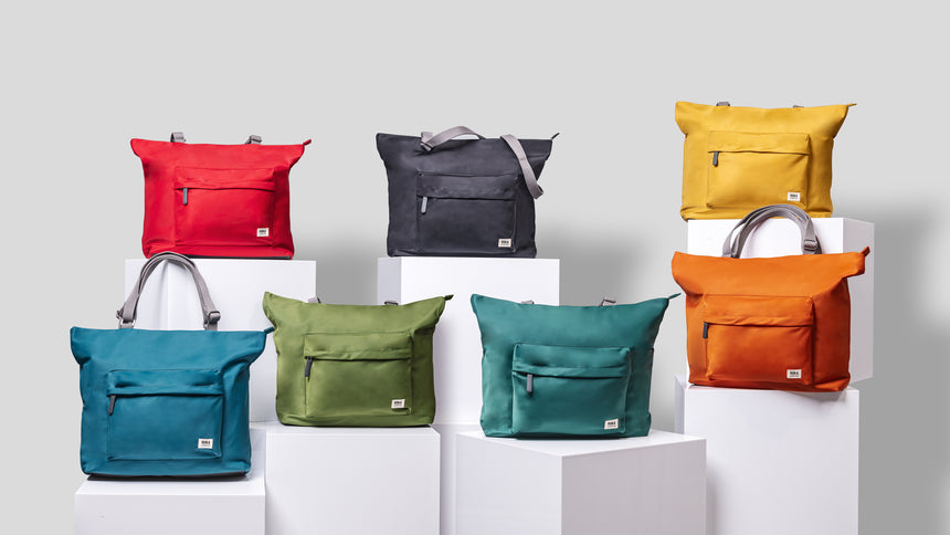 Roka London Trafalgar B Tote Bag, Sapphire (Recycled Nylon )