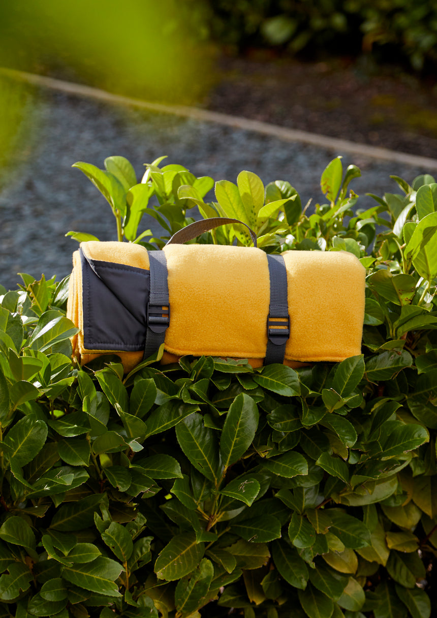 Tweedmill Fleece Picnic Rug Roll, Custard
