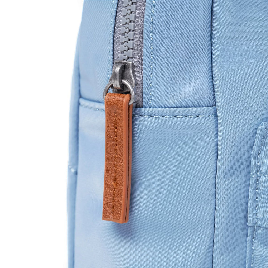 Roka London Willesden B Large Crossbody Bag, Retro Blue (Recycled Nylon)