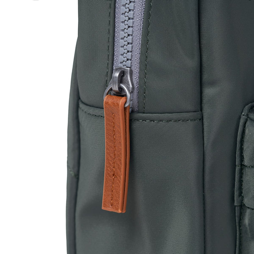 Roka London Willesden B Large Crossbody Bag, Thyme (Recycled Nylon)