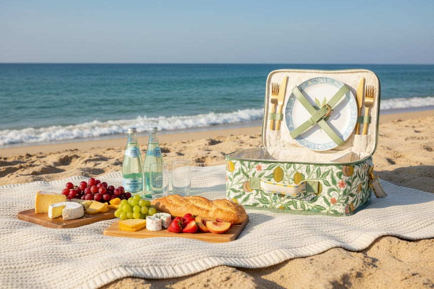 Willam Morris Fruit Two Person Picnic Cooler Bag