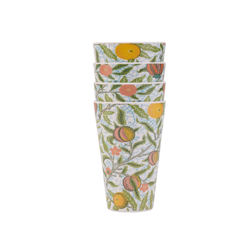 Willam Morris At Home Fruit Melamine Tumblers (Set Of 4)