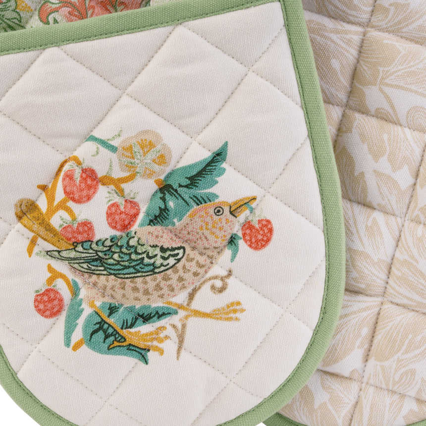 William Morris At Home Kitchen Garden Double Oven Glove