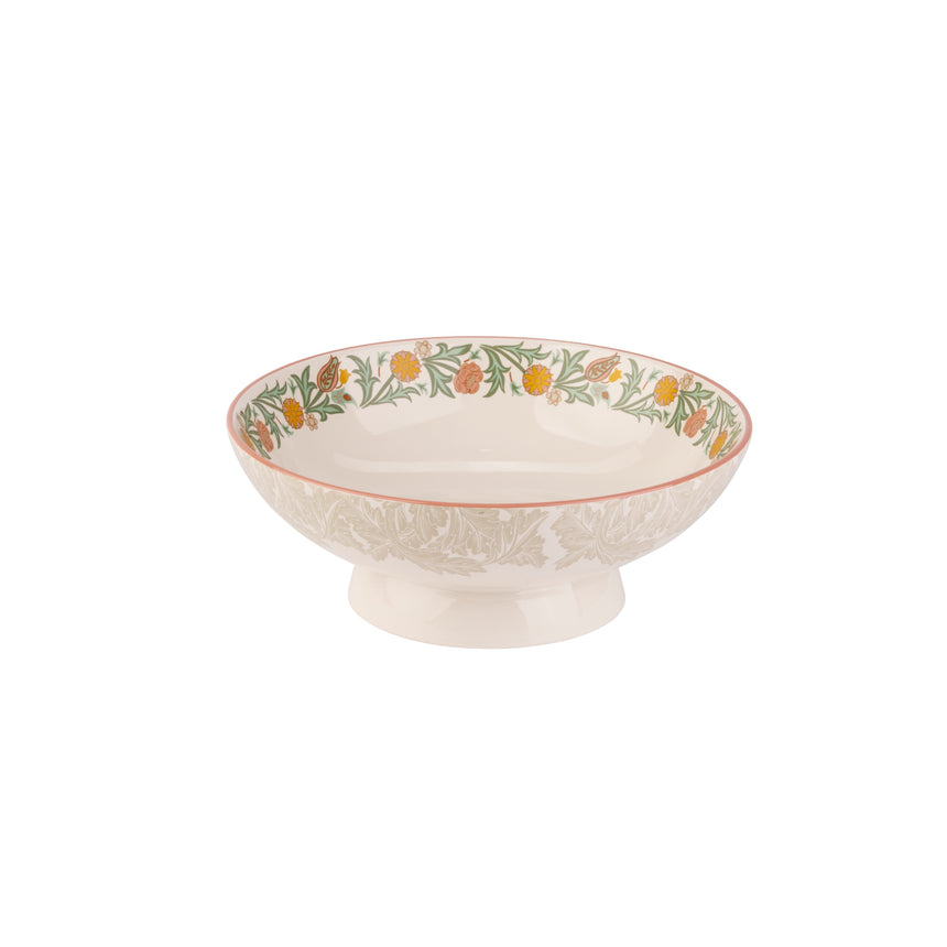 William Morris At Home Kitchen Garden Footed Serving Bowl