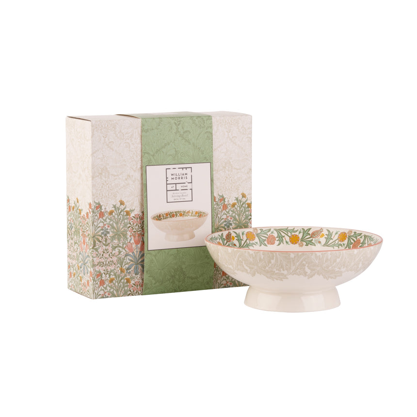 William Morris At Home Kitchen Garden Footed Serving Bowl