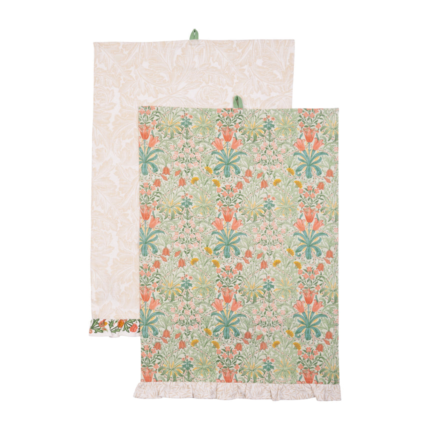 William Morris At Home Kitchen Garden Tea Towels, (Set Of 2)
