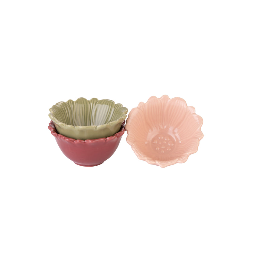William Morris Oak & Willow Flower Shaped Nibble Bowls ( Set of 3)