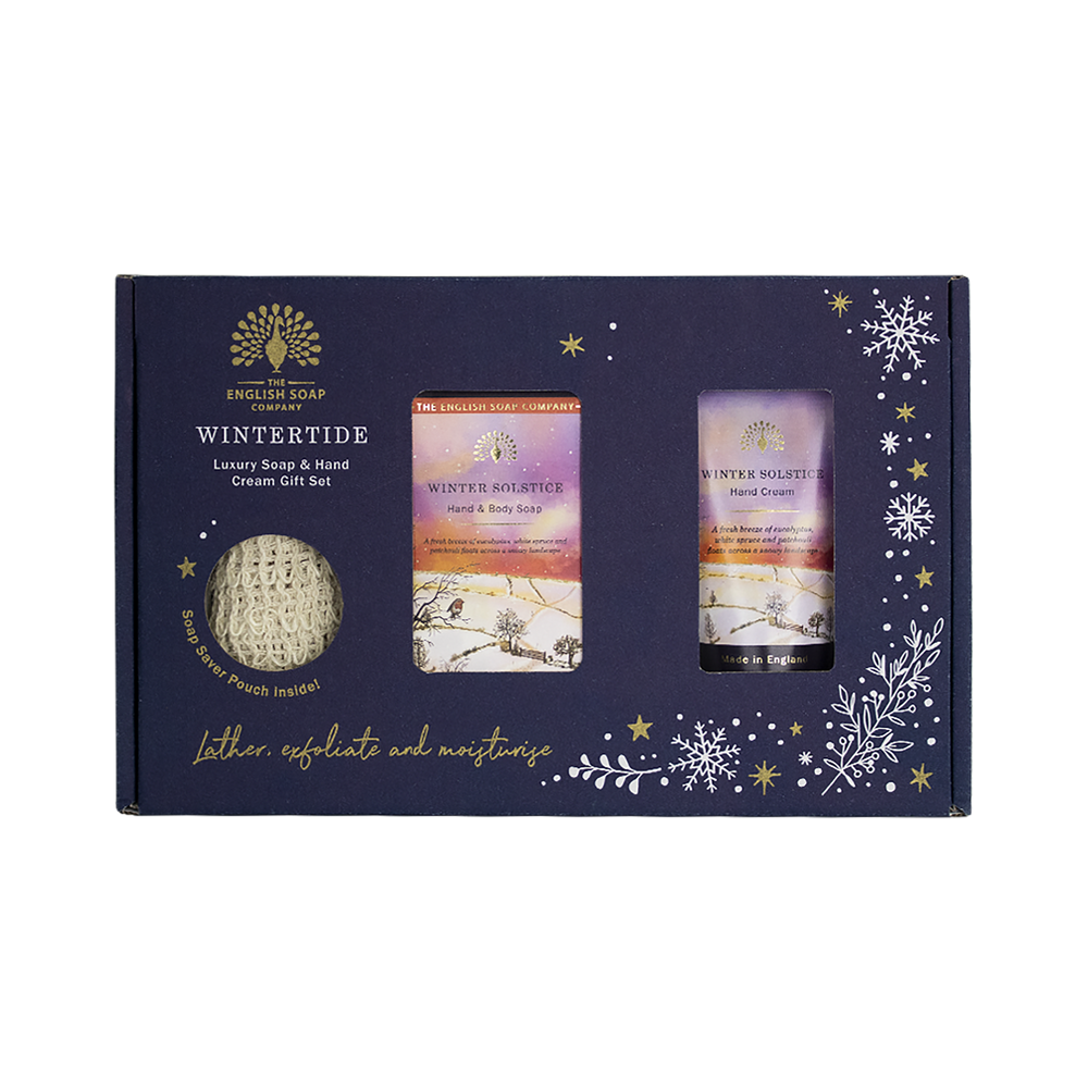 The English Soap Company Wintertide, Winter Solstice Luxury Soap & Hand Cream Gift Set