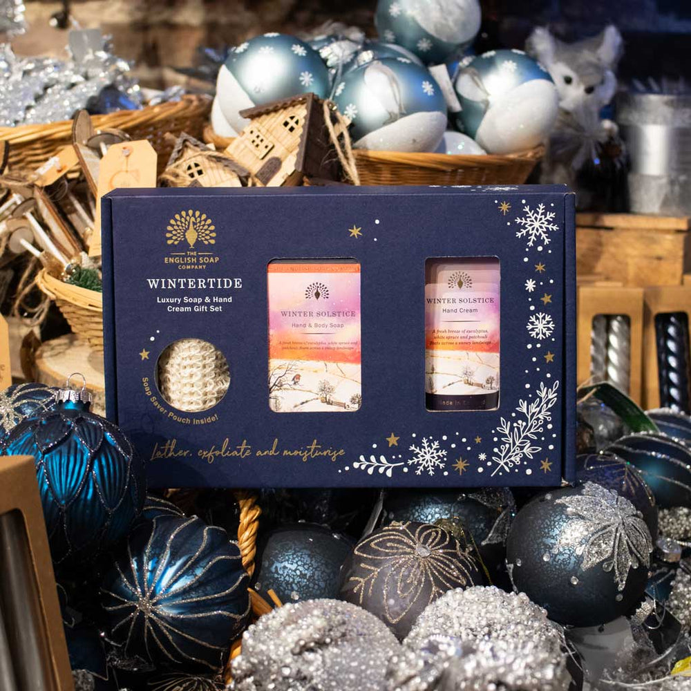The English Soap Company Wintertide, Winter Solstice Luxury Soap & Hand Cream Gift Set