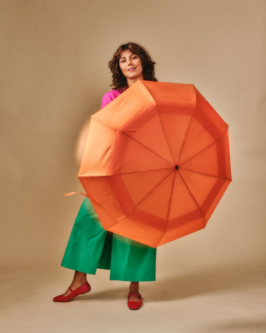 Roka London Waterloo Sustainable Umbrella, Burnt Orange