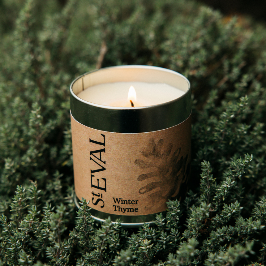 St Eval Winter Thyme Scented Tin Candle