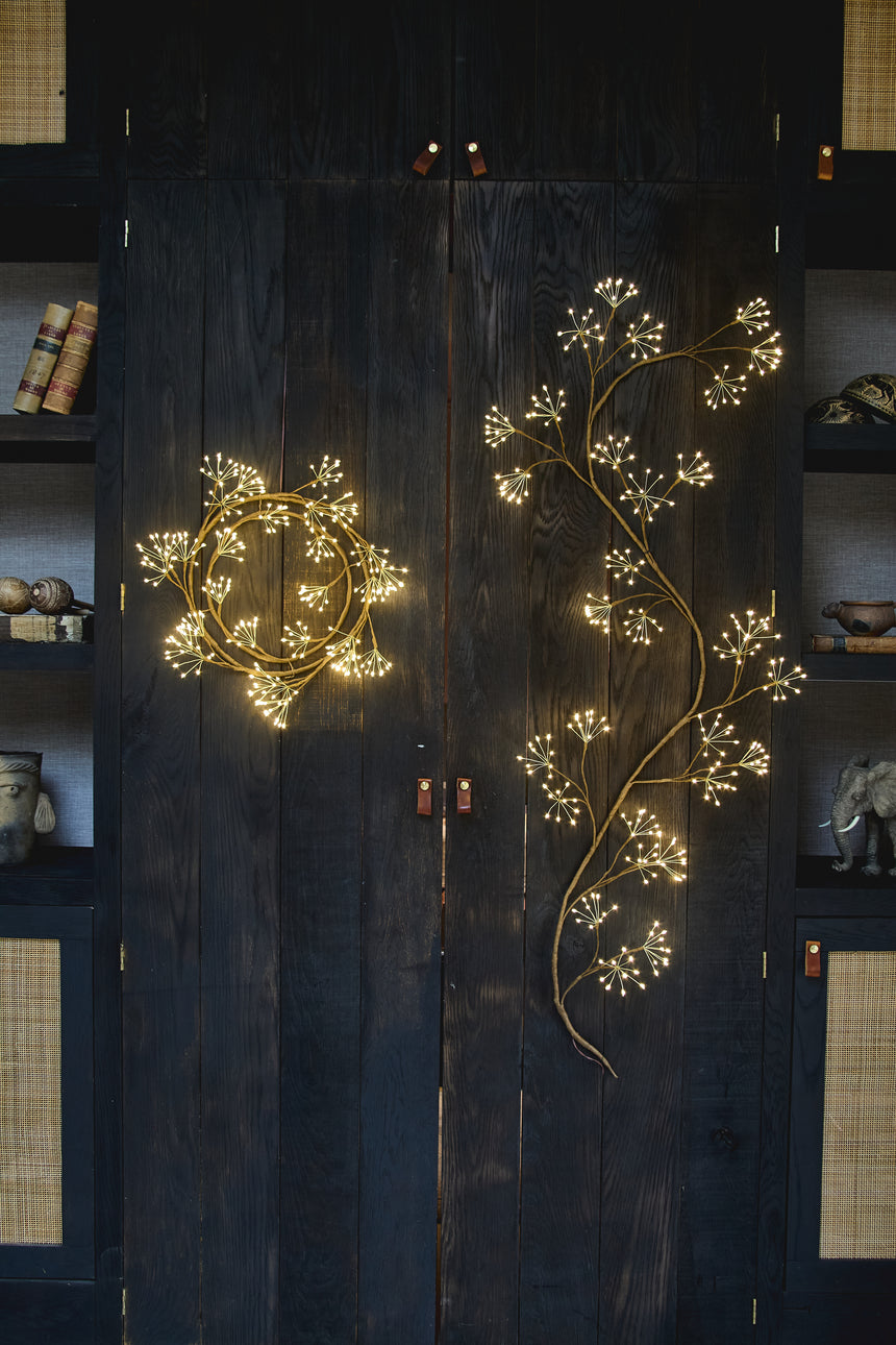 Woodland Ivy LED Fairy Light, Brown (Mains Powered)