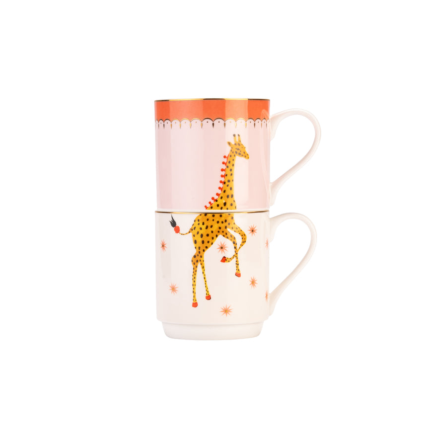 Yvonne Ellen Giraffe Stacking Mugs Set